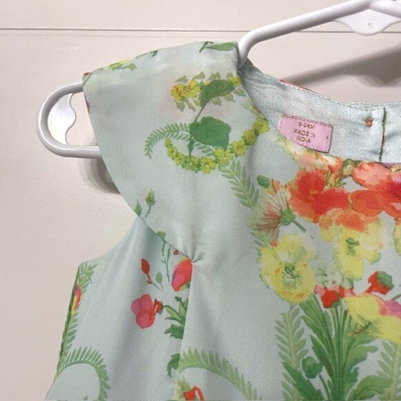 Ted Baker Floral Toddler Cap Sleeve Dress Size 18-24 Months - Picture 4 of 16